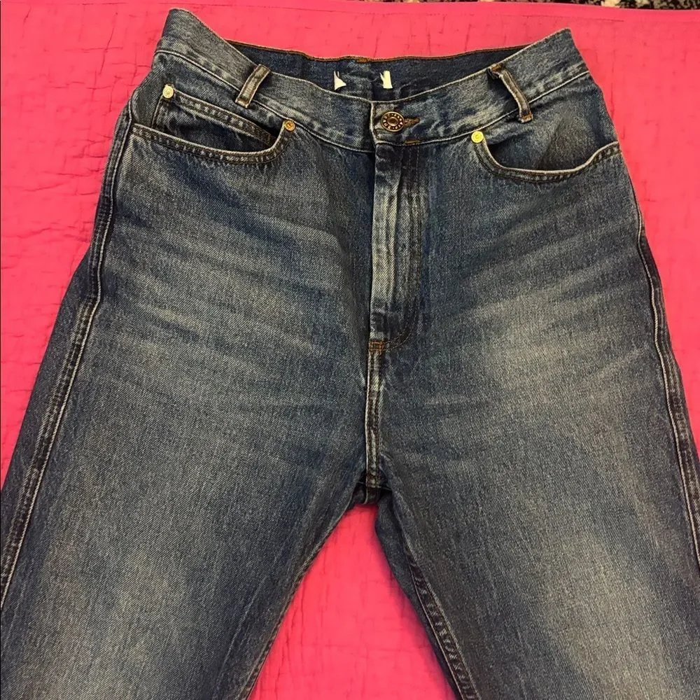 Sandro Women's Blue Straight Jeans, US4 - Picture 2 of 8